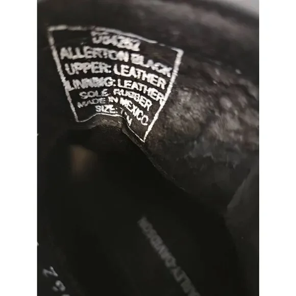 Harley-Davidson Allerton black leather ankle boots. Size 7.5. - Picture 6 of 9